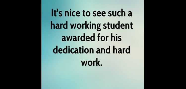 Shouldn’t be afraid of hard-working | Awesome Students