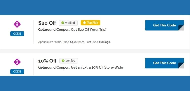 GetAround Promo Code