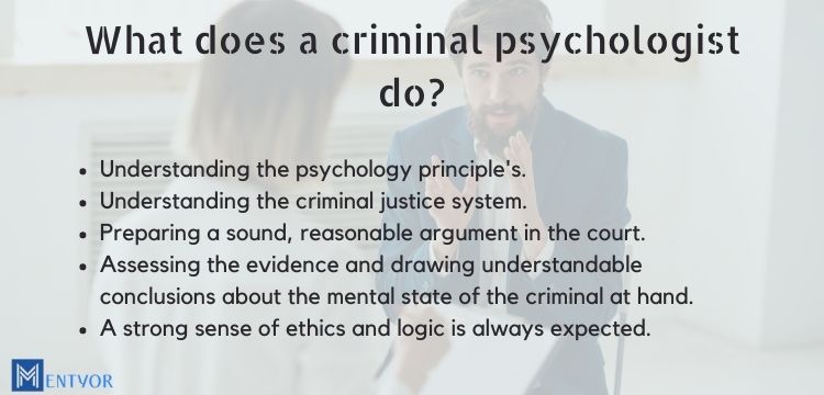 What does a criminal psychologist do?