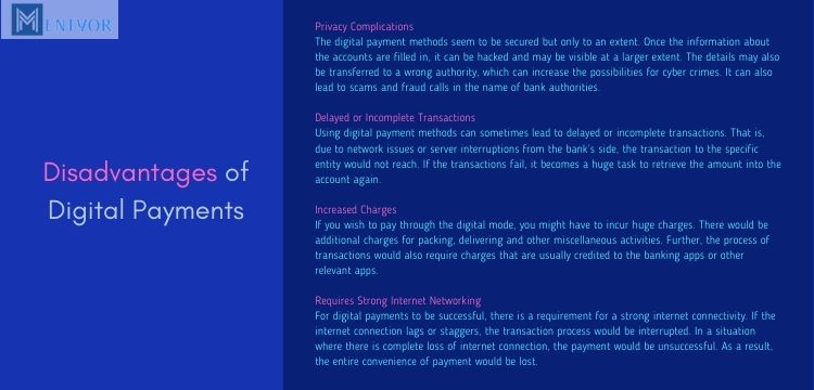 Disadvantages of Digital Payments